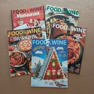 Food and Wine magazine 5 pack